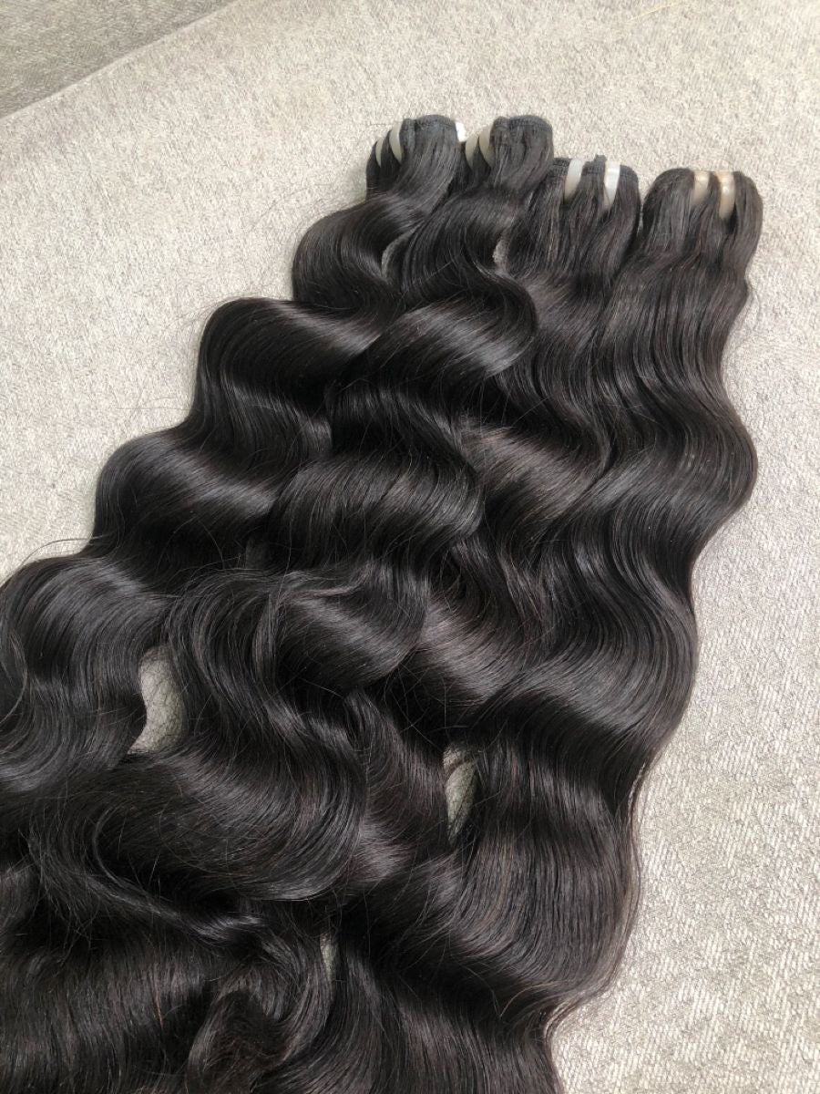 Closure HD + 4 bundles Texturés Deep waves/Bodywaves