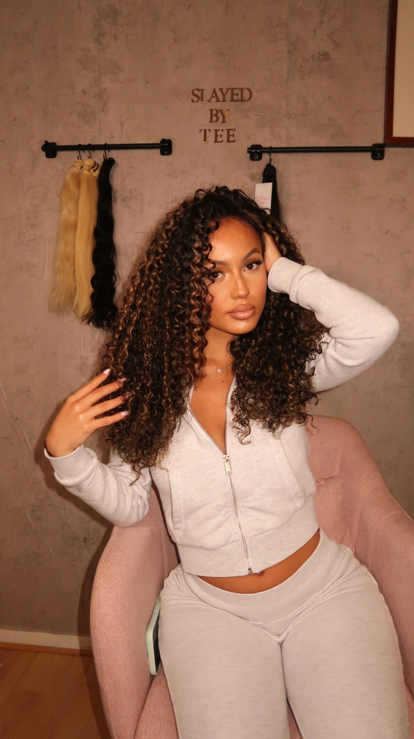 Lot (3) Highlight Burmese curls/ Pixie curly